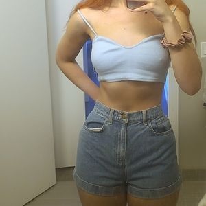 American apparel jean shorts size 30